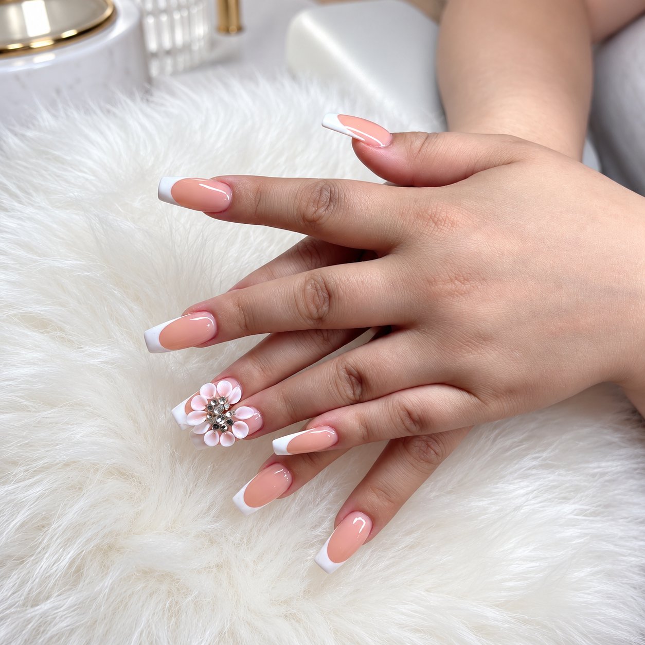 French with a floral accent