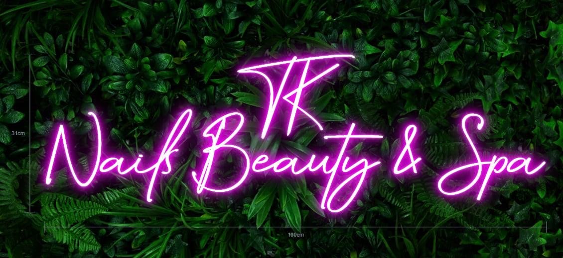 Neon sign in the studio